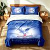 Crystal Palace Football Club (1) Conjunto de 3 peças adequado para quartos principais macio e confortável um presente ideal para família e amigos Inclui uma capa de edredom