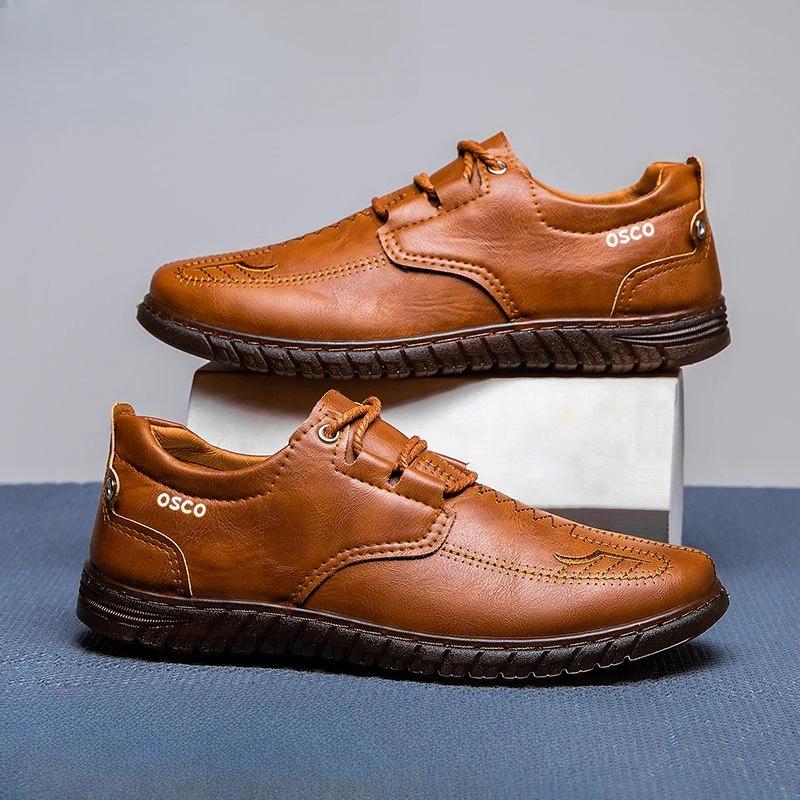New In Soft Comfortable Moccasin Male Casual Shoe Summer Sale Social Adults Elegant On High Quality Fashion Men's Leather Shoes