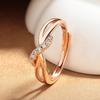 2026 Fashion Diamond Ring Twist Arm Curve Open Ring Women's Design Hollow Double Line Index Finger Ring Jewelry