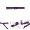 Hip Hop Purple Flame Canvas Belt With Smooth Iron Buckle For Men