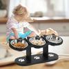 Elevated Cat Food Bowls with Non-Slip Base - Raised Feeder for Neater Eating, Reduce Neck Strain