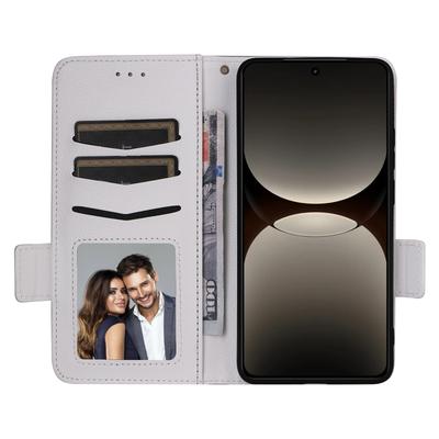 For Realme GT 7 Pro 5G Case with Wrist Strap Litchi Texture PU Leather Wallet Phone Cover