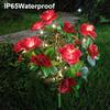 Lawn Outdoor Solar Lawn Flower Light Realistic Looking IP55 Waterproof Easy To Install Solar Powered Pathway Light Patio Garden Decor