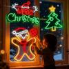 USB Plug Powered Merry Christmas Neon Sign Holiday Neon Light  Indoor Outdoor Decoration