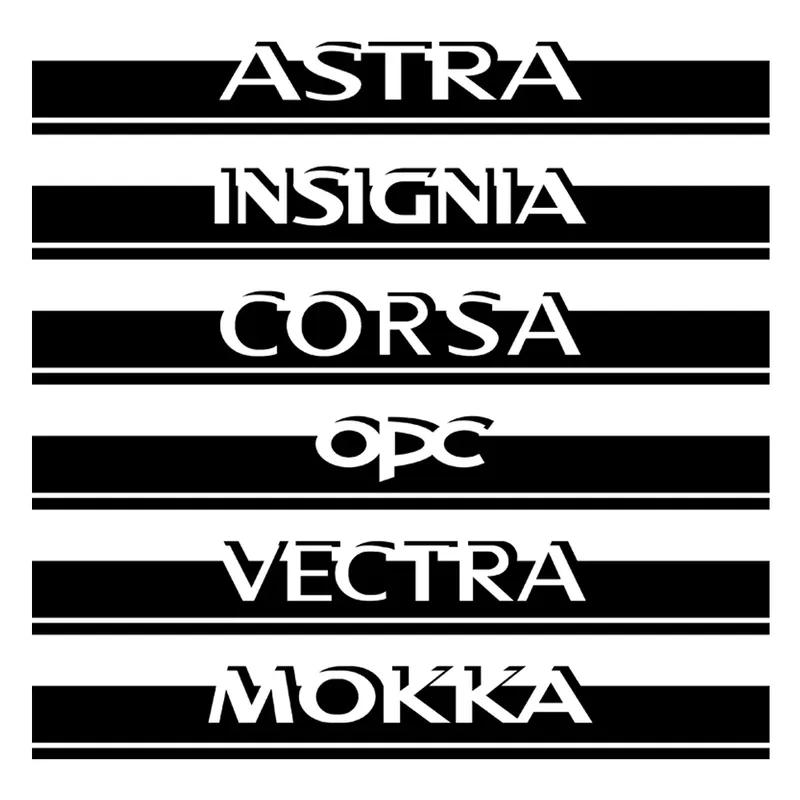 Auto Engine Bonnet Trim Decal For Opel OPC Astra J H G K ignia Corsa D B E Mokka Vectra B Car Hood Cover Stickers Accessories
