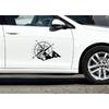 Black Car Hood Bonnet Door Panel Sticker Compass Graphics Vinyl Decal 48 X 34Cm
