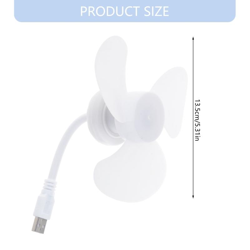 USB Fan Flexible Neck for Laptop PC Multipurpose Mini Portable Summer USB Fan Flexible Cable for Travel Camping
