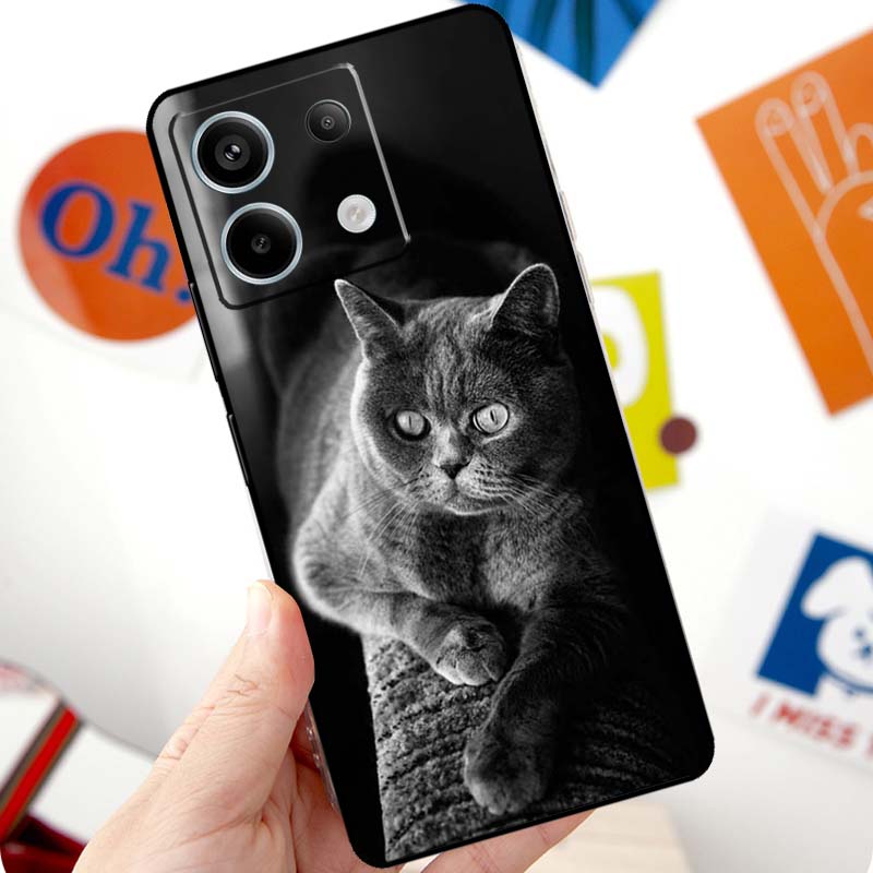 Grey British Shorthair Cat Funda For Xiaomi Redmi Note 14 Pro 10 11 12 13 15 Pro Plus Case For Redmi 15 14C 12C 10C 13C