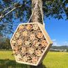Climate Proof Wooden Creature Nesting Unit With Temperature Control Features And Varied Width footpaths For Diverse Types