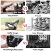 20/40pcs Adjustable Plastic Shoe Rack - Space-Saving Organizer for Hallway, Corridor, Living Room -  Shoe Storage Solution |