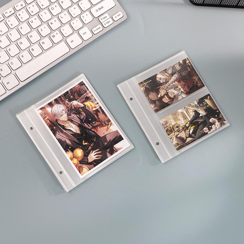High-Transparency Instant Camera Album with One-Grid, Two-Grid, 3-Inch & 5-Inch Sleeves for Single-Sided Fuji Photo Storage.