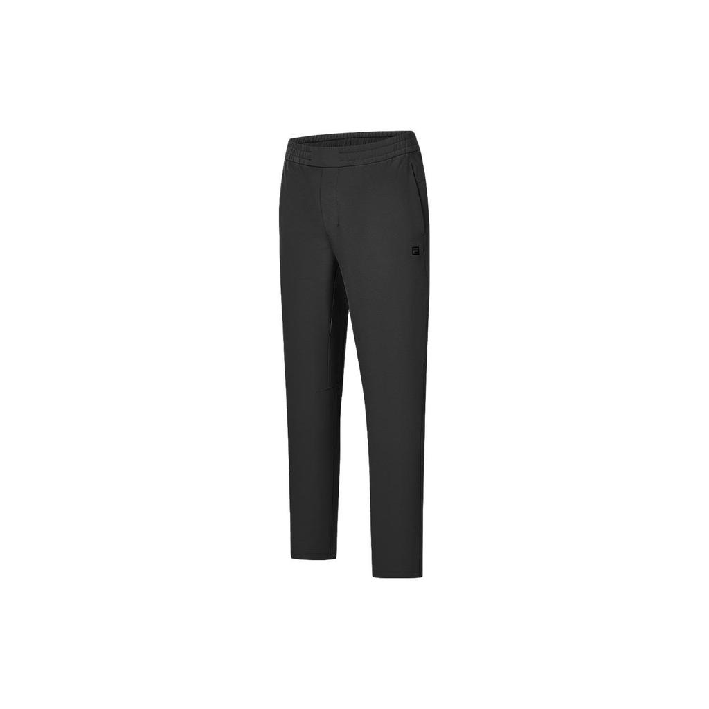 FILA Solid Color Straight Leg Casual Woven Knitted Sports Pants Men pants Black A11M411805FBK