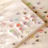 Rock Sugar Nail Art Jewelry Butterfly Three-Dimensional Nail Art Decoration Ice Through Color Butterfly Diy Resin Trinket Mixed