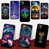 Tree of Life Space Galaxy Stars Phone Case For iPhone 15 12 13 11 14 Pro Max Mini X XR XS Max 6S 7 8 Plus SE 2020 2022 Coque