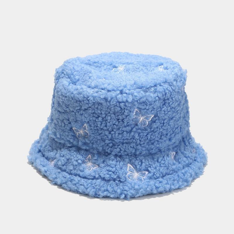 Sun Hat Butterfly Embroidery Warmer Cap 