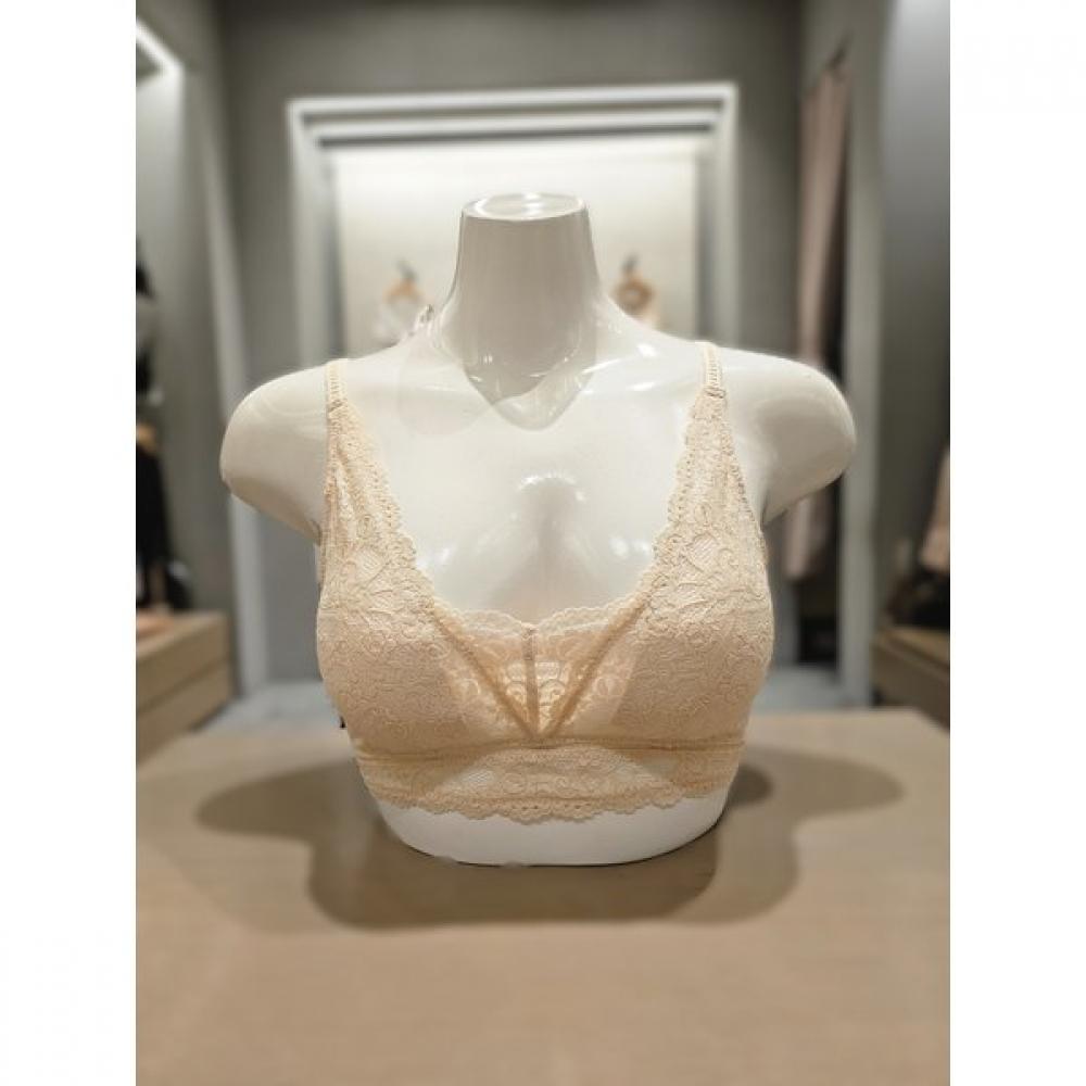 Barbara Floral Lace No Wire Bralette Abr4448sk soft skin/L