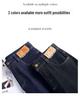 Women's High-Waisted Dark Blue Slim-Fit Straight-Leg Jeans
