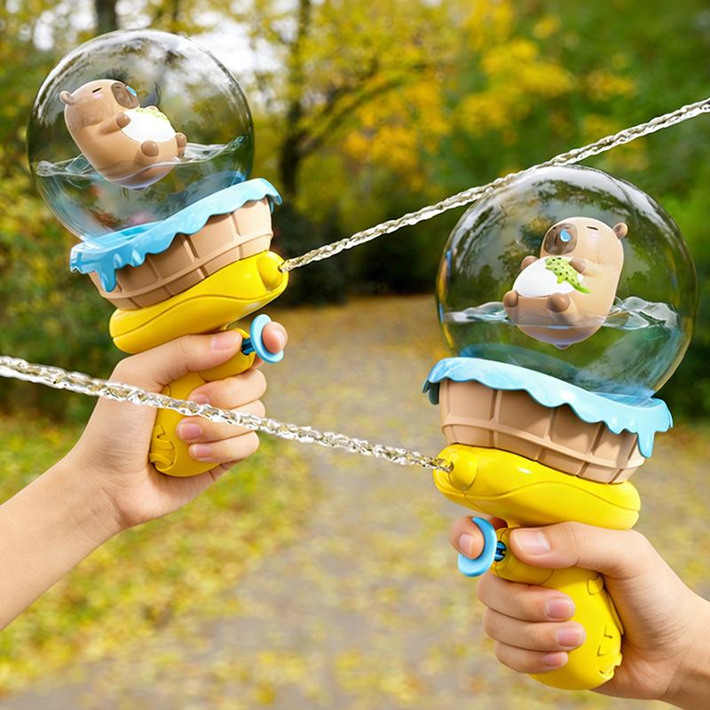Cartoon Bathtub Capybara Water Spray Toys Summer Outdoor Beach Water Play Games Children S Toy Gifts 1pc