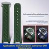 20mm Rubber Silicone Watch Strap Fit For Omega Seamaster 300 AT150 for Rolex black green water ghost watchband Folding buckle