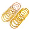 Gold Foil Filled Bracelet Cute Silicone Wristbands Suitable for Ladies Girls Birthday Mother's Day Bride Wedding Party