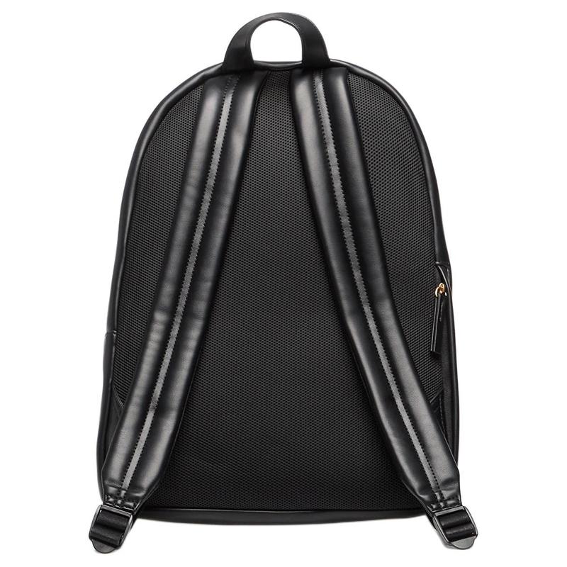 Calvin Klein Embossed Letter Logo Polyurethane Backpack Women's Black