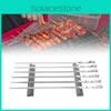 Portable Stainless Steel Bbq Skewers Rack Ideal For Camping And Outdoor Grilling Enthusiasts