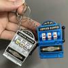 Retro Cross-Border Fruit Machine Spinner Keychain & Magnet