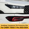 For CHERY TIGGO 7 PRO -2024 Car Exterior Headlight Anti-scratch Front Lamp Transparent TPU Protective Film Accessories