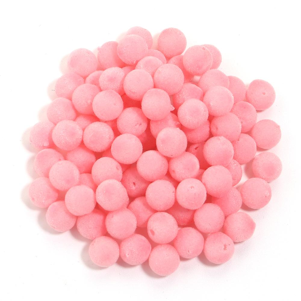 

500g/lot Round Velvet Surface Resin Beads Loose Spacer Beads Jewelry Making Beads Wholesale DIY Necklace Bracelet Accessories 10mm apx 800pcs розовый