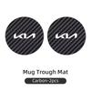 Car Water Coaster Console Mug Drink Non-Slip Pad Mute Mat For KIA GT Line Forte Seltos K5 Sportage Ceed Soul Cerato Sedona Forte