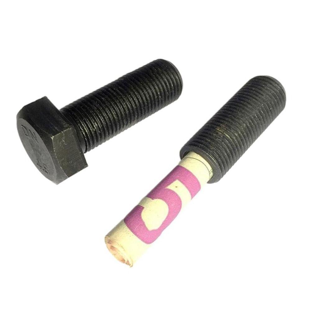 

Металлический винт Денежный контейнер Серебряный винт Скрытый контейнер Креативный винт Хранение Денежная таблетка