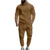 Men's Casual Warm Zipper Sports Pants Set