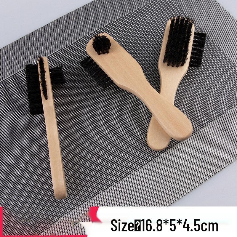 SEE KEAN Beechwood Horsehair Shoe Brush