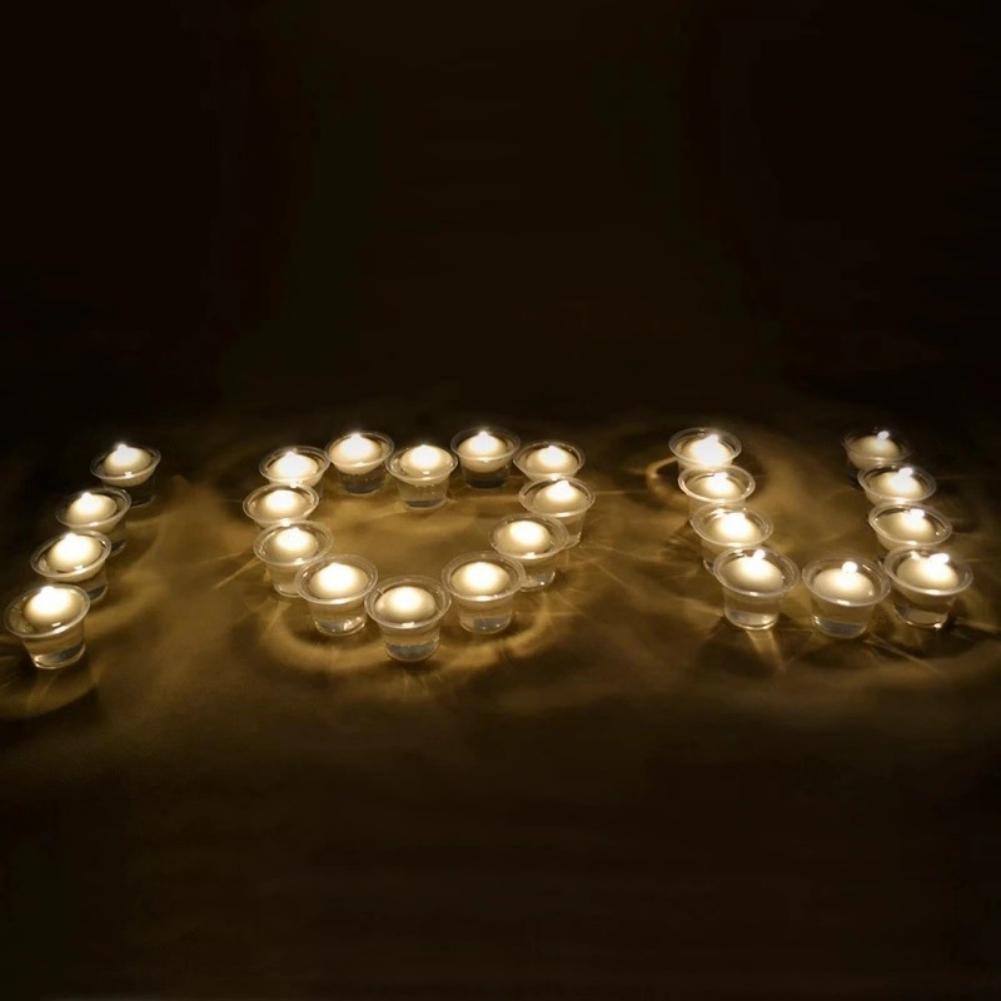1PCS Smokeless Candles Romantic Exquisite Floating Candles Party Candles Decoration Candles for Baby Shower Wedding