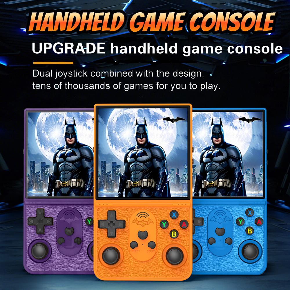 Open Source T16 Retro Handheld Video Game Console Linux System 4.0 Inch IPS Screen Portable Pocket Video Player 64GB Games Toys