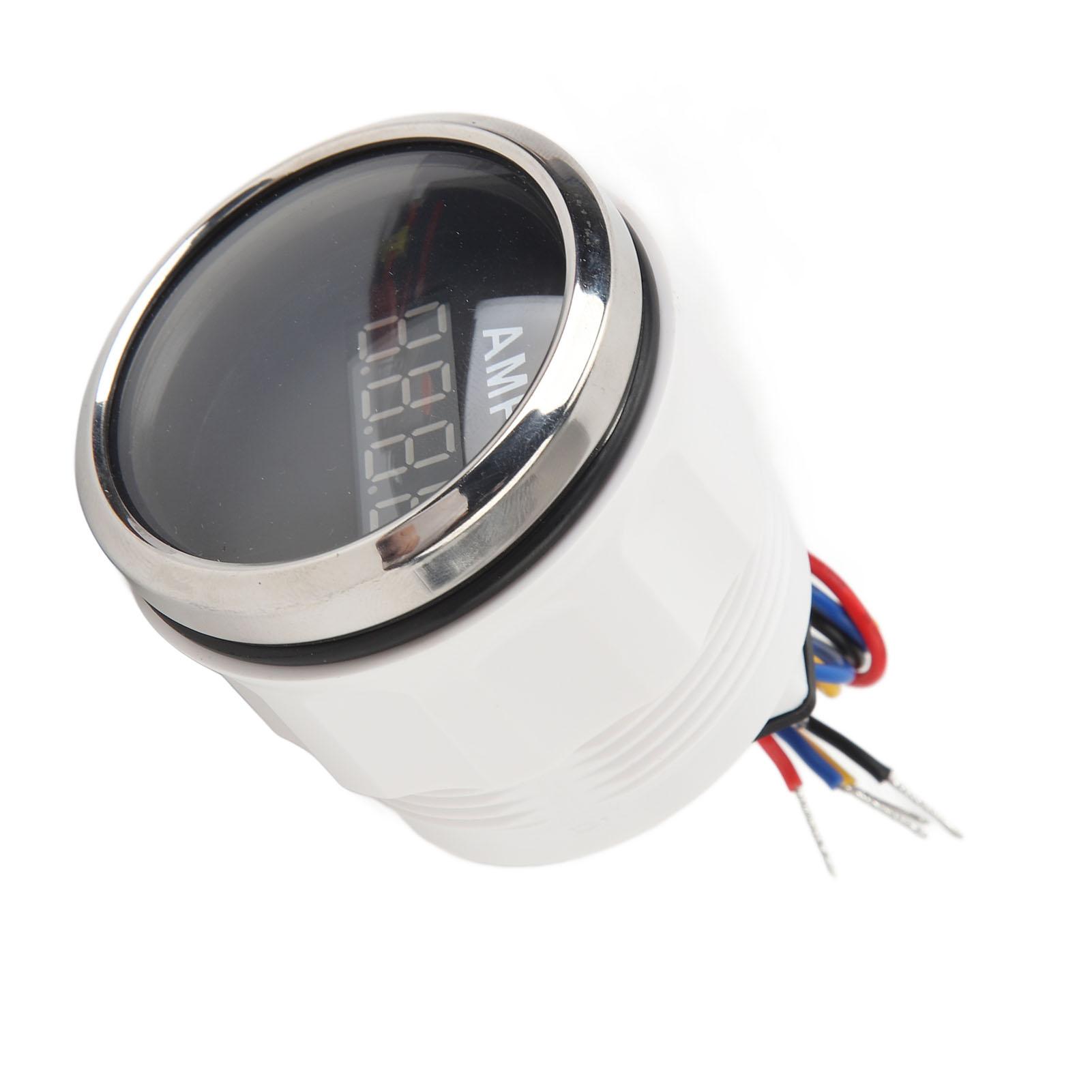 

52MM Digital Ammeter DC9 to 32V 100A Sensitive Sensor Accurate Current AMP Gauge for RVs Yachts Fishing Boats Ships