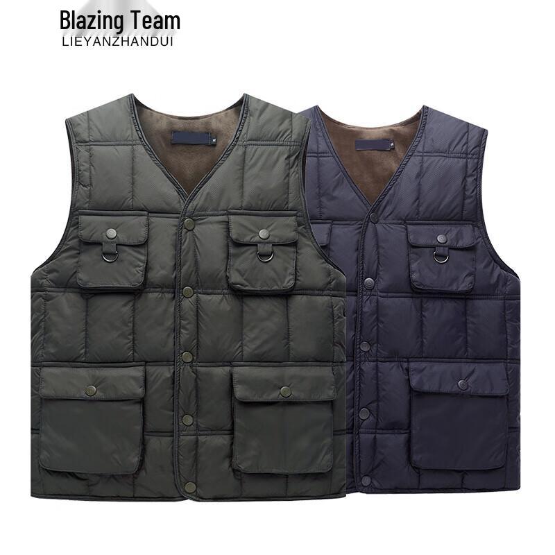 Men's Middle-Aged & Elderly Plus Velvet Cotton Vest