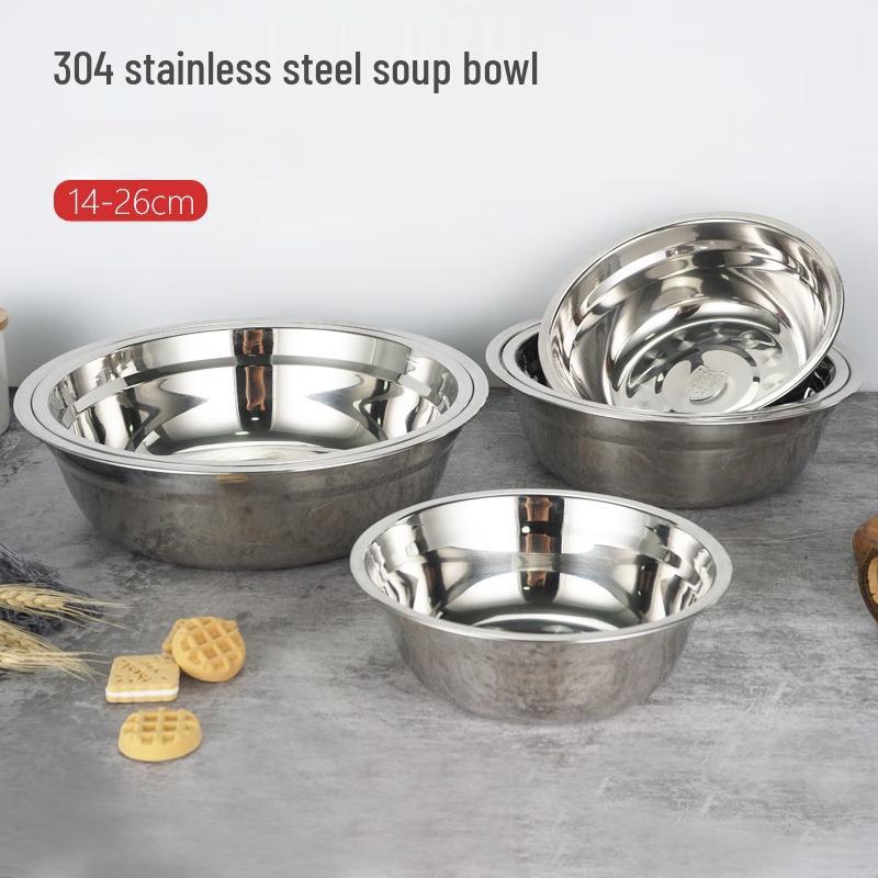 Wuhe 304 Stainless Steel Deep Soup Bowl