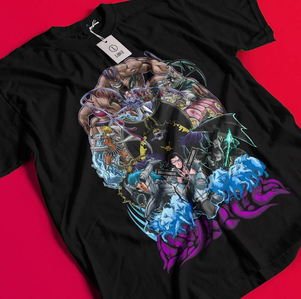 Bleach Anime Shirt Espada Tshirt Ichigo Tshirt Zaraki Kenpachi Tee Bankai Rukia S