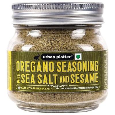 Urban Platter Oregano Seasoning With Sea Salt & Sesame Powder, (Product Of Greece, Greek Sea Salt, Mediterranean Herb, Season Vegetables),250 Grams