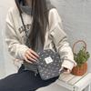 Soft Messenger Bag Plush Flower Commuter Leisure Bag Shopping Underarm Mobile Phone Bag Shoulder Bag