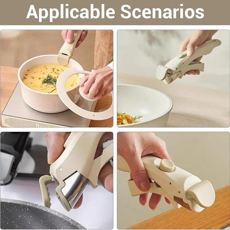 Küche Universal Abnehmbarer Verbrühschutz-Clip Topfgriff Verbrühschutz Kochgeschirr Kochtopfgriff Abnehmbarer Griff Kochgeschirrset