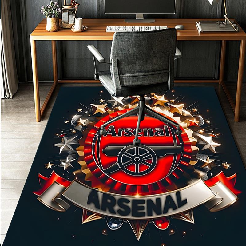 Arsenal F.C Pattern Rug, Indoor/Outdoor Mat, for Picnic, Gameroom, Bedroom, Office, Living Room, Home Decor Carpet, Birthday Gift