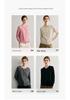 Women's 100% Pure Cashmere Round Neck Knit Cardigan - Loose, Versatile, Solid Color, Long Sleeve, Warm Autumn/Winter Outerwear