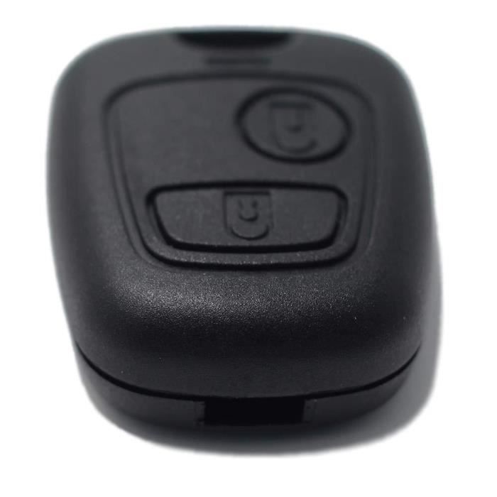 LAGE Clé de Rechange avec vis télécommande 2 Boutons pour Citroën C1 C2 C3 C4 C5 Xsara Picasso Saxo Berlingo Toyota Aygo Peugeot
