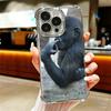 Monkey Memes Soft Phone Case For iPhone 15 16 17 Air 14 Pro Max 16E Plus 13 12 Mini Plating Anti-Fall Fundas