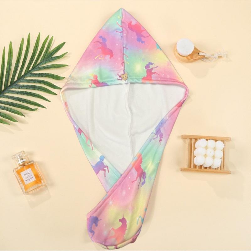 

Полотенце из микрофибры для сушки волос Полотенце-обертывание для волос для детей, девочек, женщин Абсорбирующие тюрбаны для волос для влажных волос Быстросохнущая обертка для волос