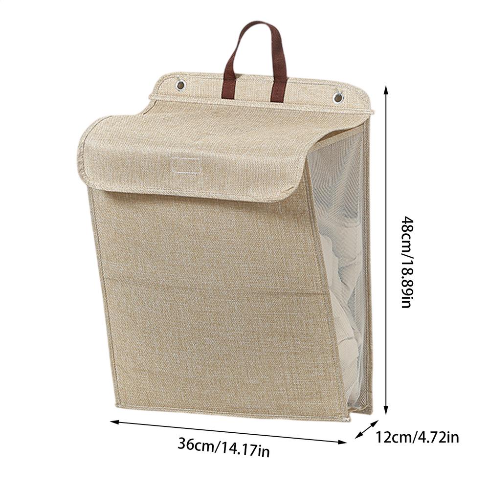 

Складная клейкая корзина для белья, многофункциональная, без перфорации, настенная, сетчатая, с крючками-органайзерами кремовый