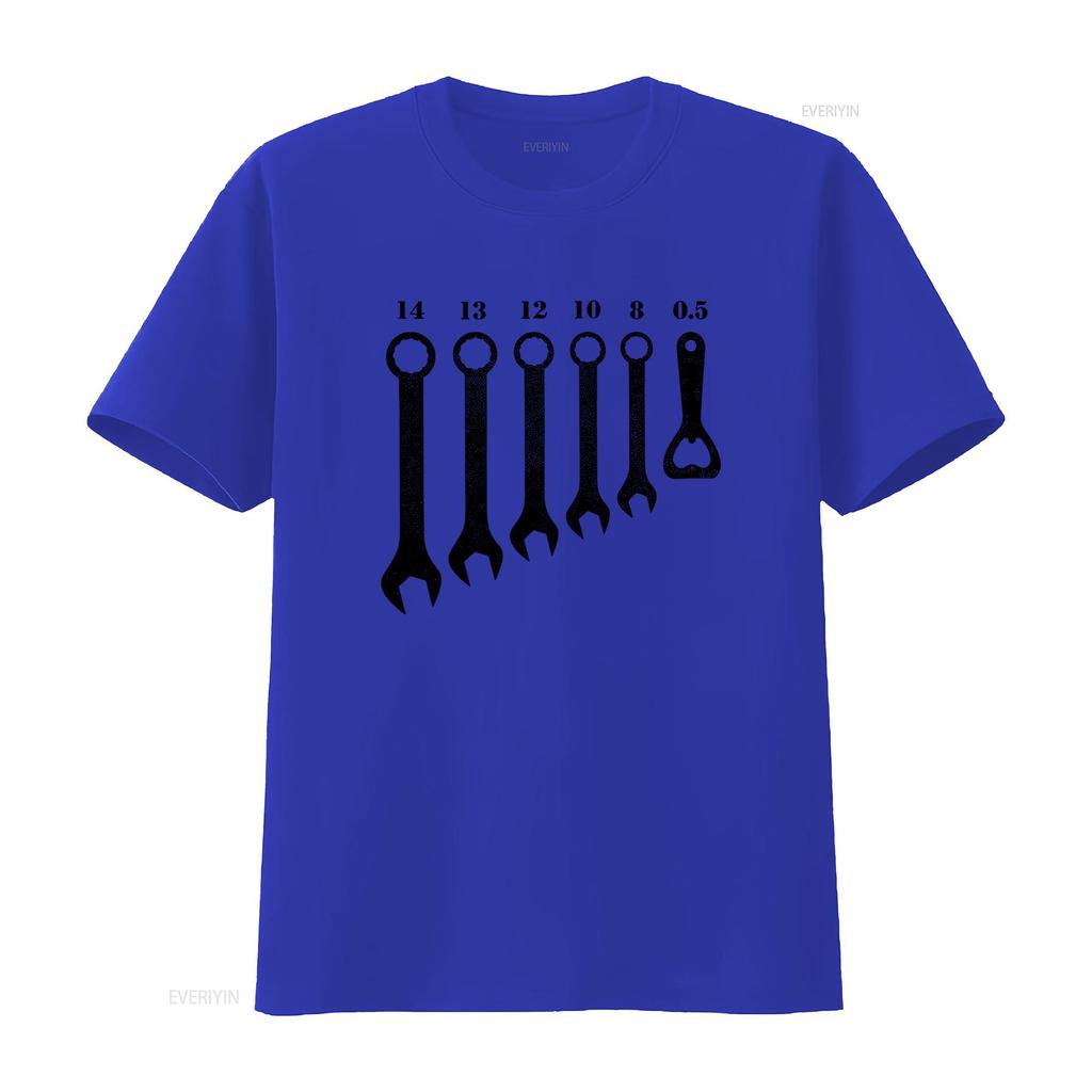 Mechanic Mechatronics Wrench Bottle Opener T Shirt for Men Vintage Washed Top For Everyday Wear Soft Homme Graphic Stylish