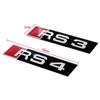 Pentru Audi Aliaj de Aluminiu Embleme Laterale Mașină Decalcomanii Decorative Portbagaj Spate Autocolant Logo Emblema RS3 RS4 RS5 RS6 RS7 Accesorii Auto